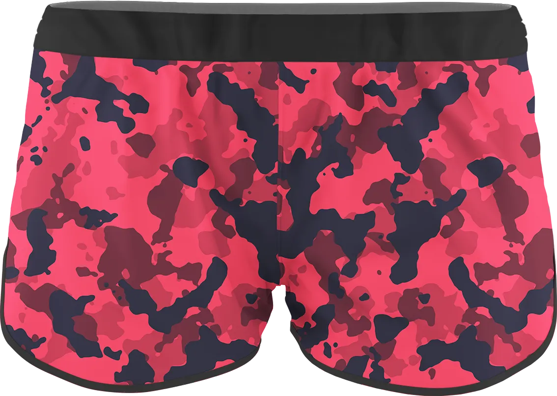 Women's Camo Printed Running Shorts