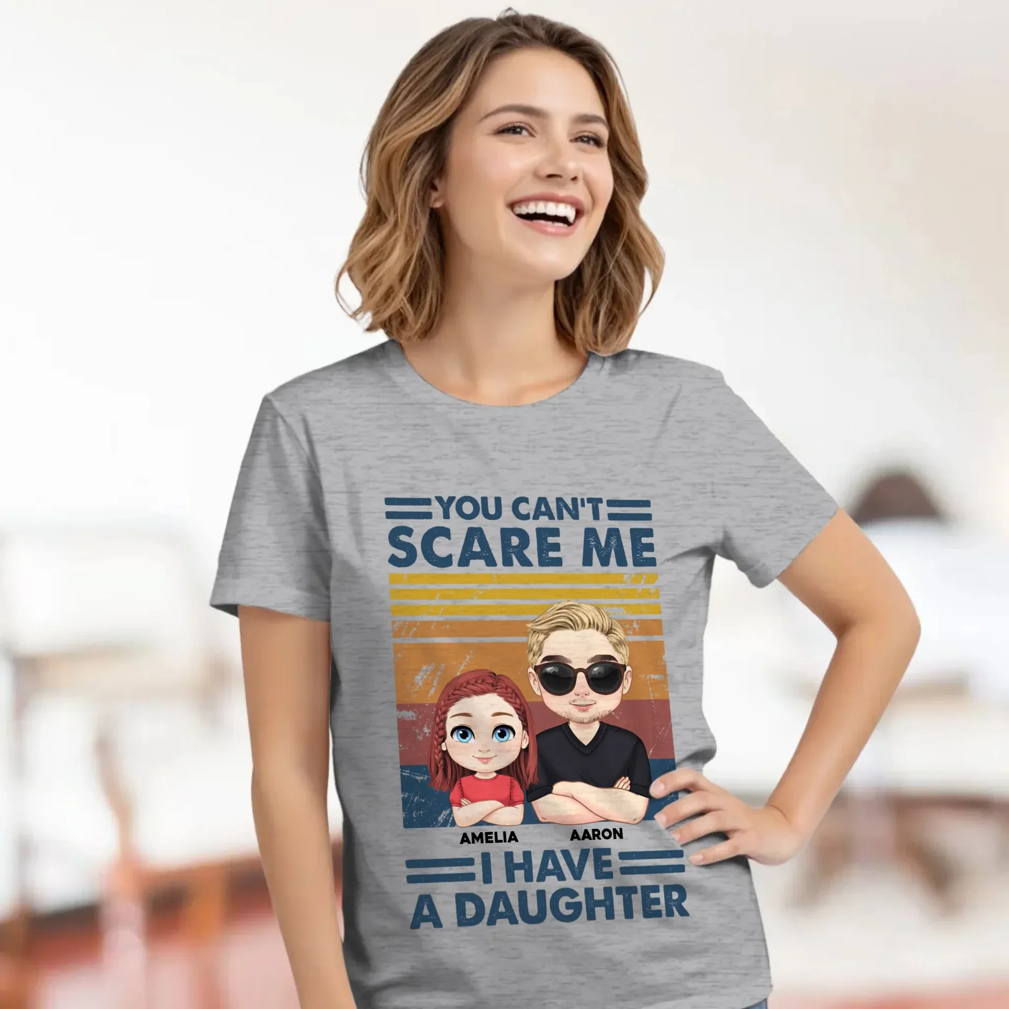 You Can't Scare Me - Personalized Family T-Shirt