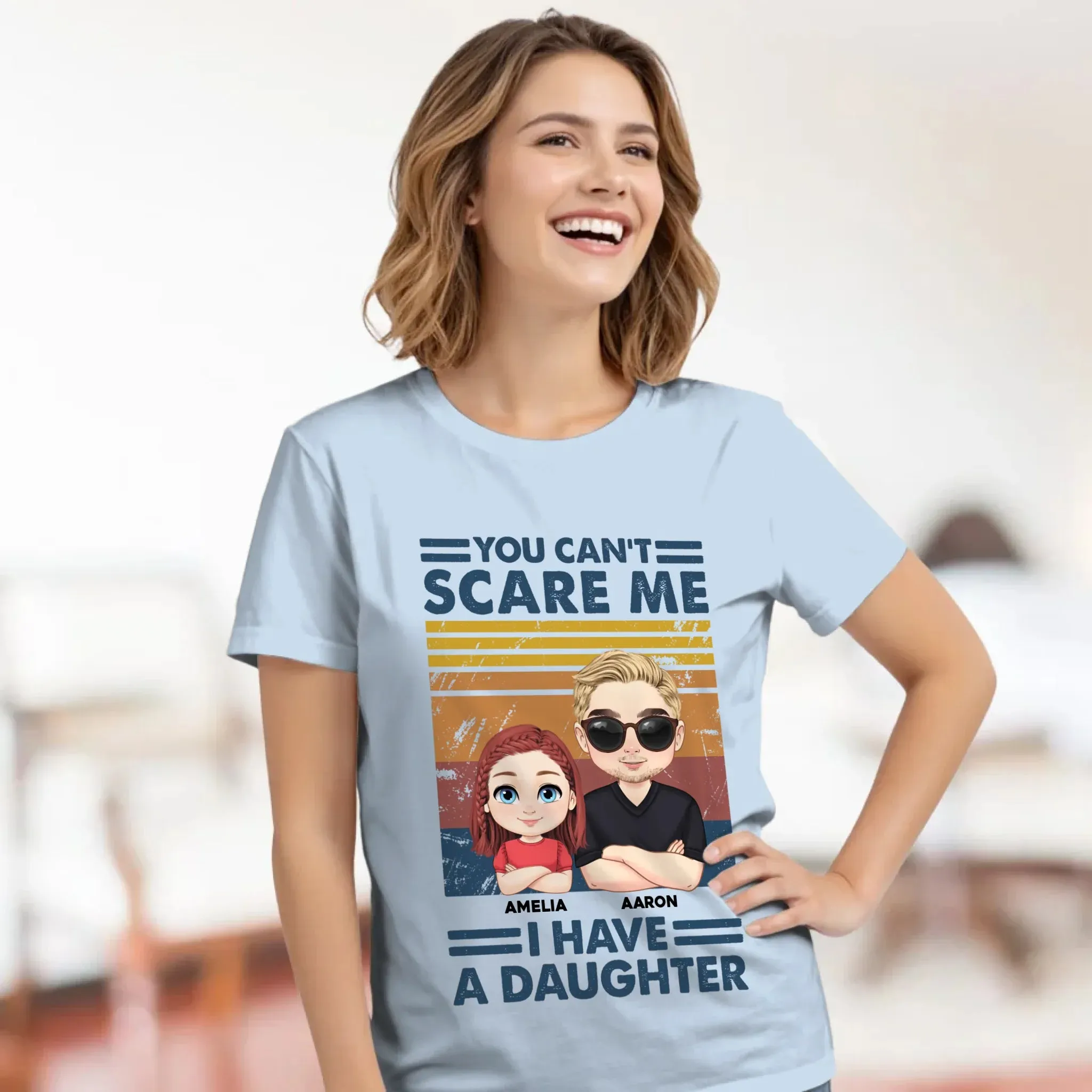 You Can't Scare Me - Personalized Family T-Shirt