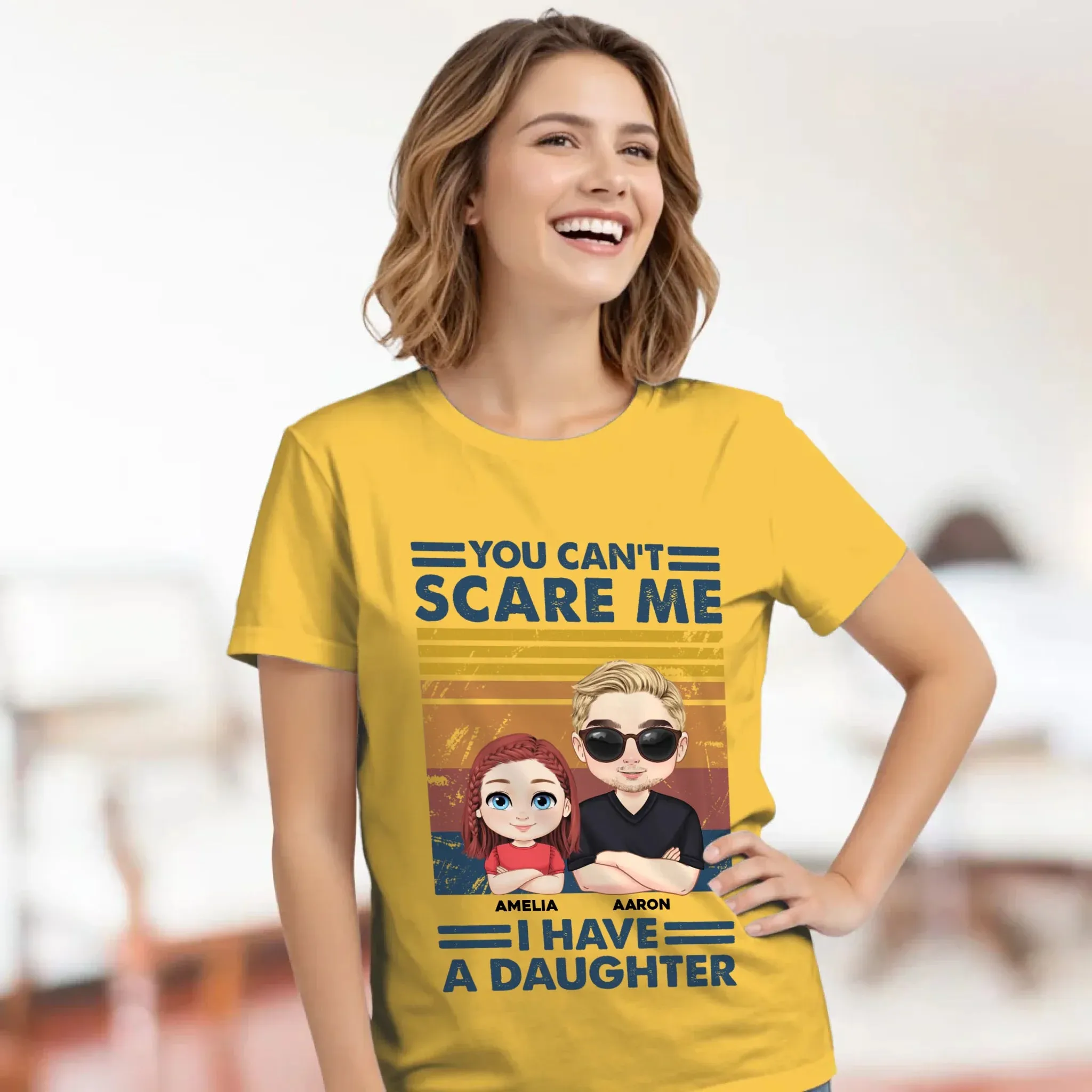 You Can't Scare Me - Personalized Family T-Shirt