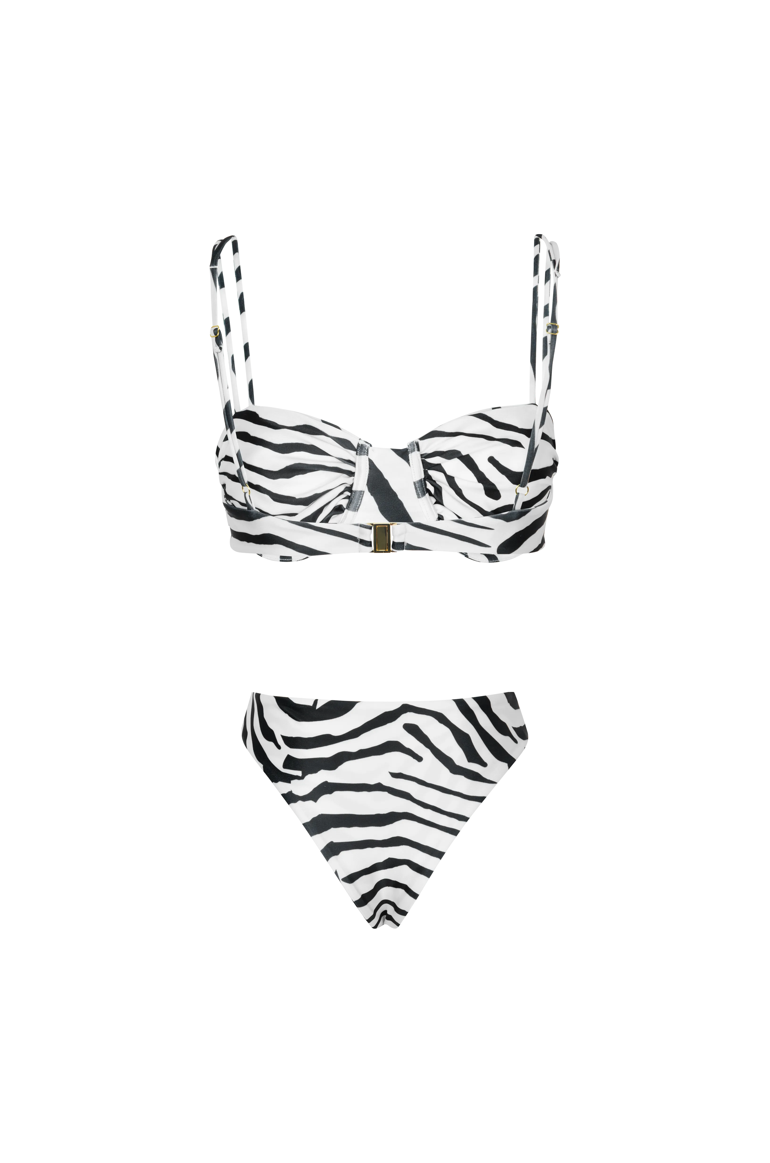 Zephyr Cheeky Bikini Bottom Tiger Print