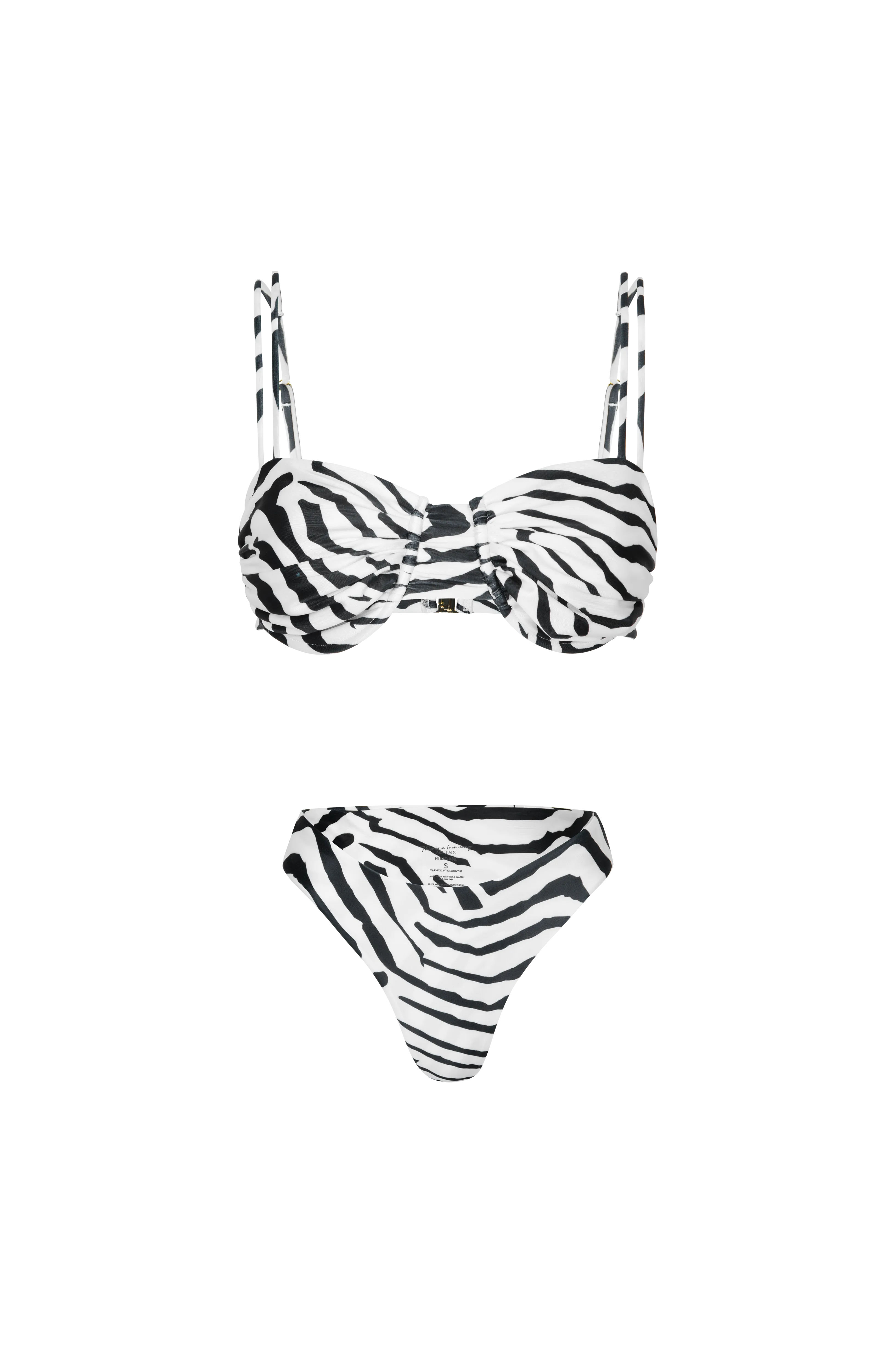 Zephyr Cheeky Bikini Bottom Tiger Print